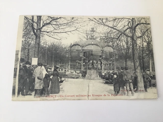 CPA 54 Murte et Moselle - Nancy - Military concert at the nursery kiosk