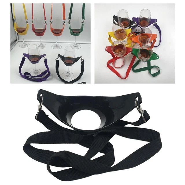 1 Pièces Porte-verre En Caoutchouc Base Sangle Collier Main Libre Support Pour