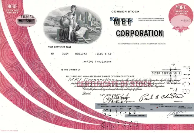 Mei Corporation, 1975 (5.000 Shares)