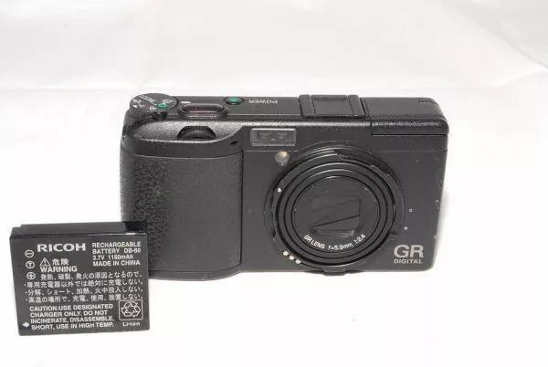 Ricoh GR Digital 5.9mm F2.4 Black From Japan Used F/S