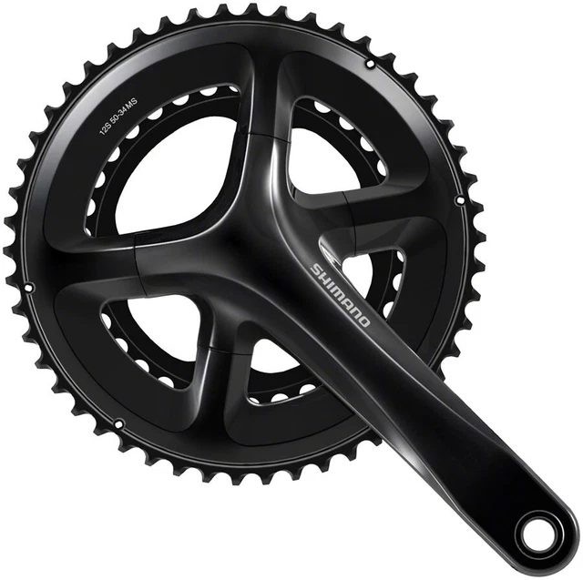 Shimano 105 FC-RS520 Crankset - 165mm, 12-Speed, 50/34t, 110 Asymmetric BCD,