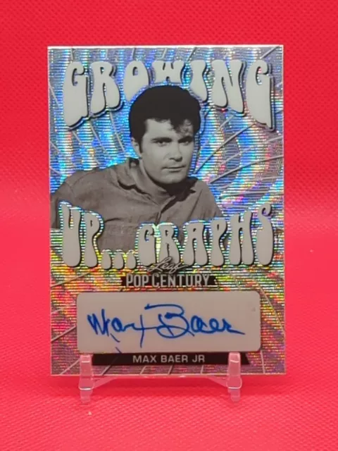 Max Baer Jr 2022 Leaf Metal Pop Century SILVER WAVE Auto /25 Growing up Graph Max Baer Jr 2022 Leaf Metal Pop Century SILVER WAVE Auto /25 Growing up Graph