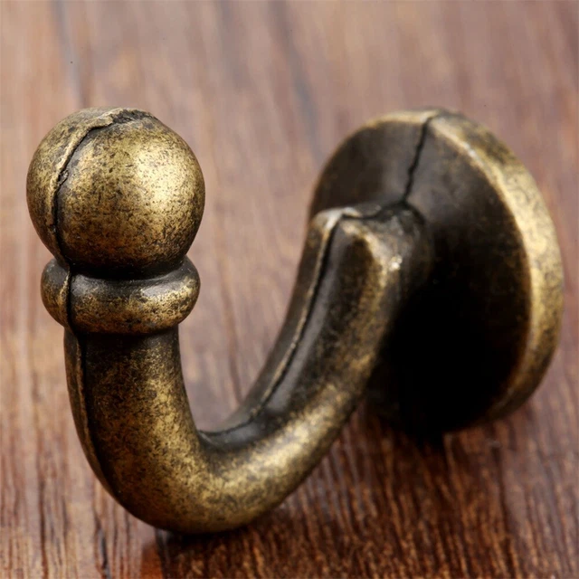 Antique Bronze Coat Hat Clothes Towel Bath Kitchen Wall Hooks Holder Organizer