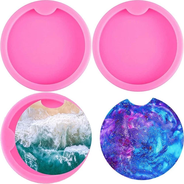 Tool Round Silicone Key Ring Keychain Mold Pendant Mould Car Coaster Clay Mold