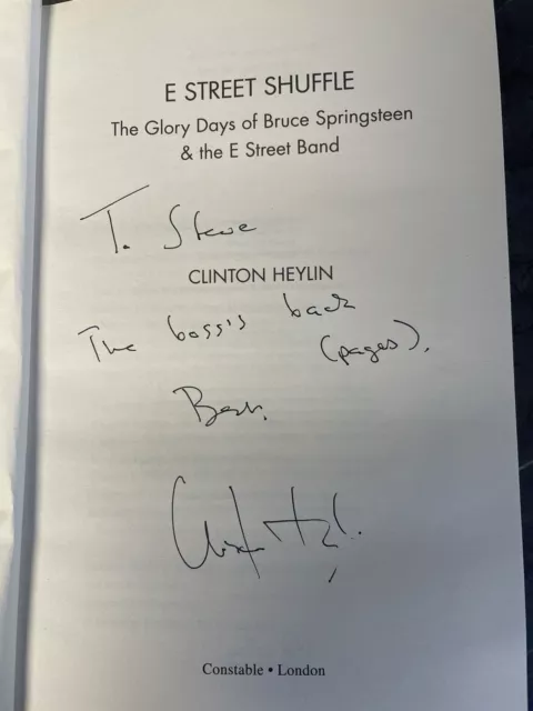 The Glory Days of Bruce Springsteen and the E Street Band Clinton Heylin Signed 2