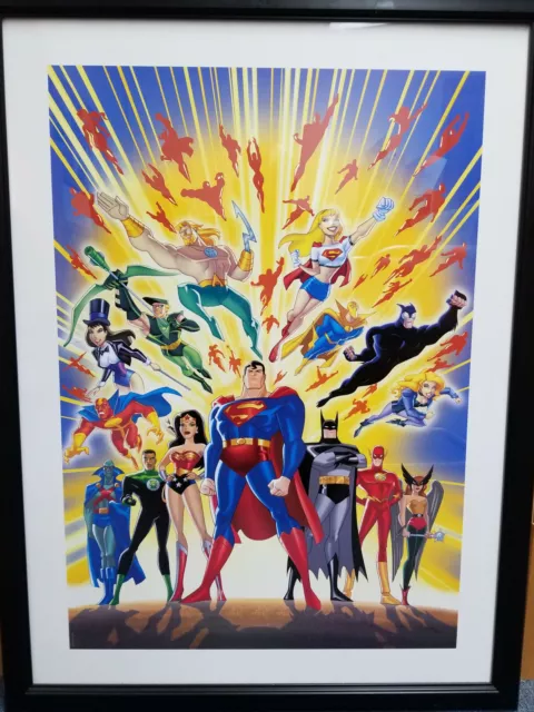 Guardians of Justice LE Lithograph #'d to 500-Batman,Superman,Wonder Woman,Flash