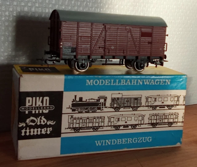 Wagon Couvert SNCF échelle HO – VB – Marron – époque 3 – Maquette En Boîte