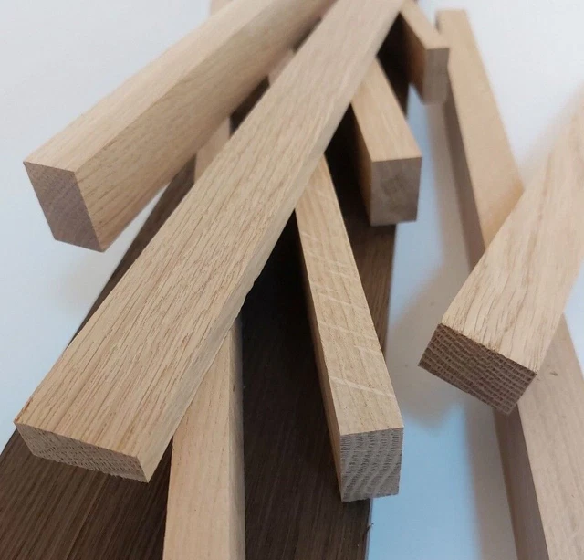 Holzzuschnitt Massivholz Eiche Leiste DIY Rahmen Bastelholz Kantholz Holzbrett