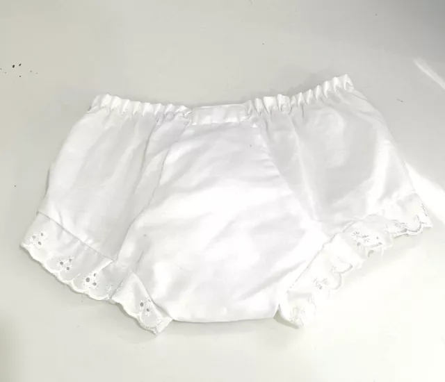 White Eyelet Girl Diaper Cover Extra Cute!!  Sizes newborn-4T Fancy Pants