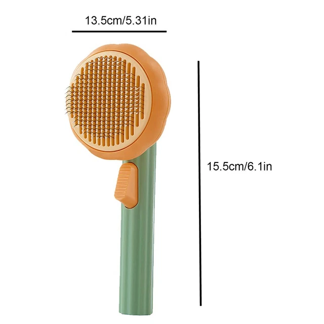 Pet Hair Remover Dog Cat Comb Grooming Massage Deshedding Self Cleaning Brush 12