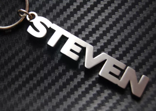 Steven Llavero Llaves Acero Inoxidable Nombre Regalo