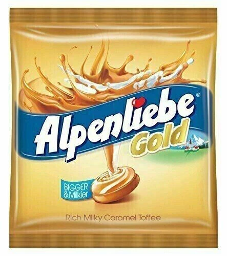 Alpenliebe Gold Candy Sapore di Caramello Cremoso 468g (120 Pezzi) + Spedizione Gratuita