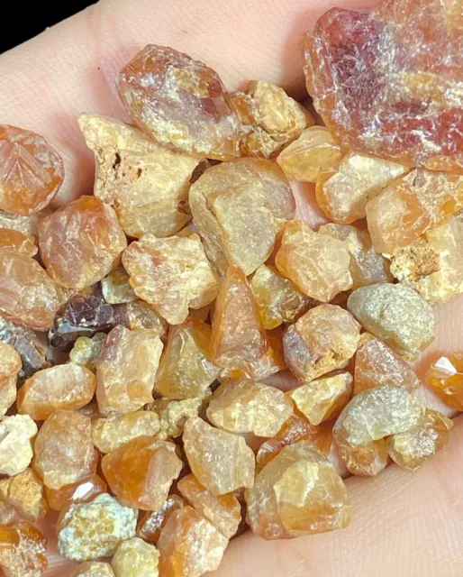 360 CTs Beautiful Natural Rare  Spessartine Garnet Crystals  Pakistan