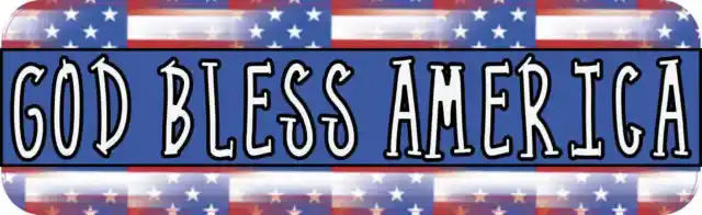 10x3 God Bless America Bumper Sticker Vinyl Window Patriotic Decal Car Stickers