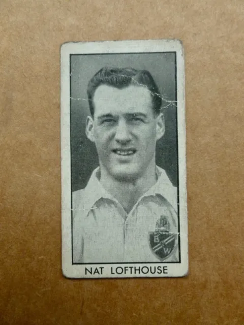 1957 D.C. Thomson - Adventure Football Stars - Nat LOFTHOUSE - No31 Crease Mark