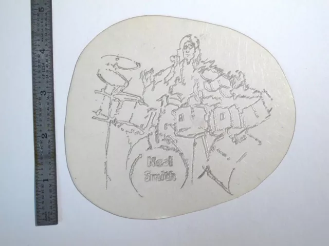 Plantilla de acetato de tatuaje de colección década de 1960 baterista Neal Smith PC