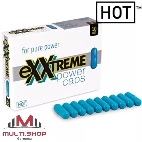 EXXTREME POWER CAPS x10 - Erektionshilfe Potenzkapseln Potenzmittel Potenzhilfe