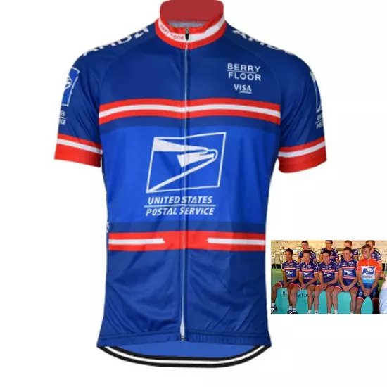 Maillot US Postal Cycliste Retro Vintage Classic Cyclism Tour France Giro