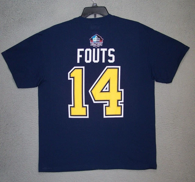 San Diego Chargers Shirt Adult Extra Large HALL OF FAME DAN FOUTS 14 NFL Mens