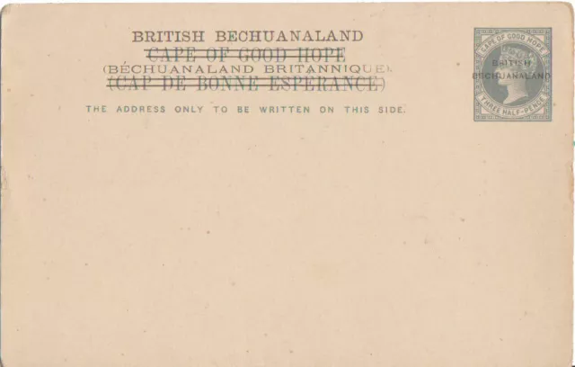 Bechuanaland Higgins & Gage 6 Cape of Good Hope 1 1/2d  QV Overprinted British B