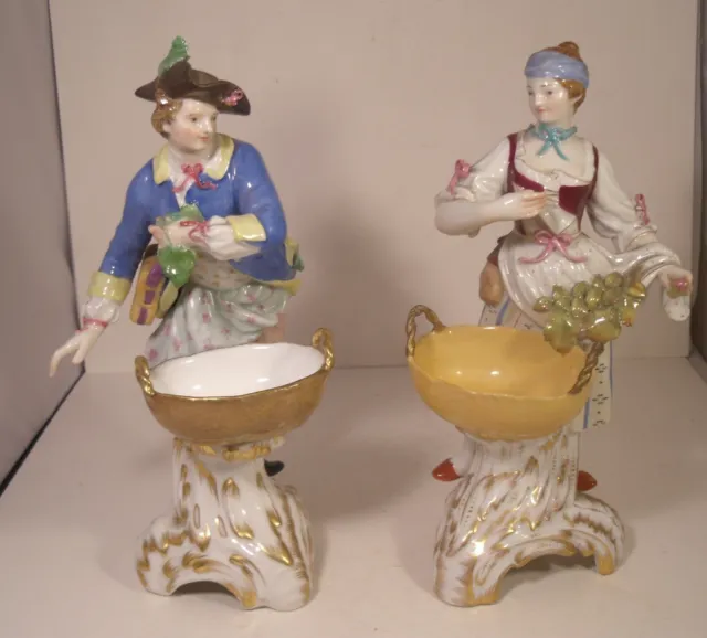 Pair Of Berlin Porcelain 19th Century Figurines
