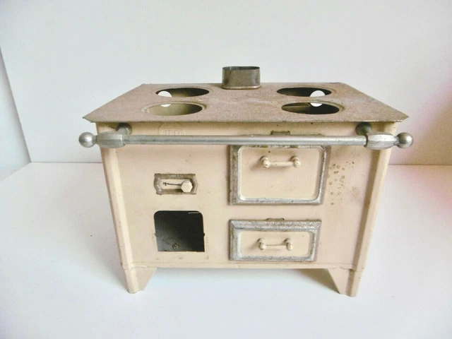 Cuisinière Jouet Ancienne JEP - Fourneau En Tôle Peinte - Jouet Vintage Français