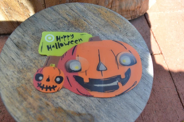 Vintage HalloweenTarget 2011 Halogram Jack O Lantern Gift Card No Value
