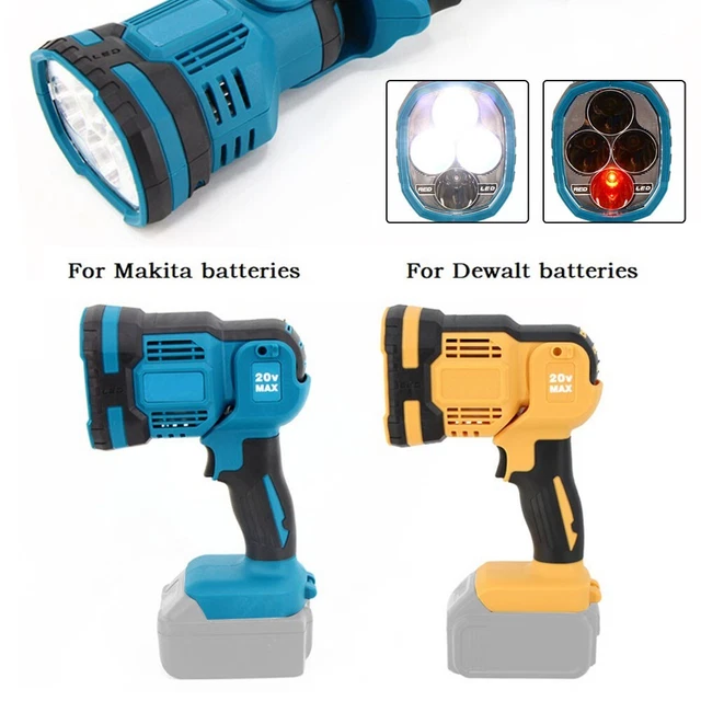 Luz LED Inalámbrica Luz Ninguna Para Makita Outdoor Iluminación De Trabajo