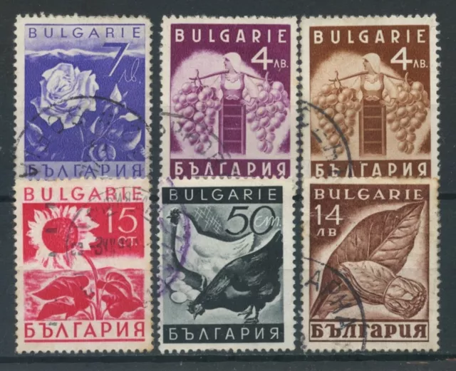 1938 - BULGARIA - PRODOTTI NAZIONALI 6v. - USATI - LOTTO/27145