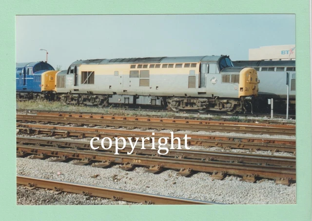 ORIGINAL RAILWAY PHOTO with Copyright - 37184 @ Swindon 13-10-95 £1.50 ...
