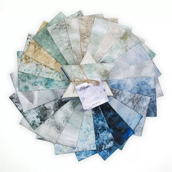 SEA SALT Batik Fat Quarter Bundle Quilt Fabric McKenna Ryan (22 Pc) SEA SALT Batik Fat Quarter Bundle Quilt Fabric McKenna Ryan (22 Pc)