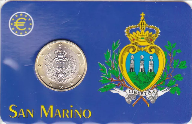 1 Euro SAN MARINO 2013 * WAPPEN * + CoinCard / MünzKarte