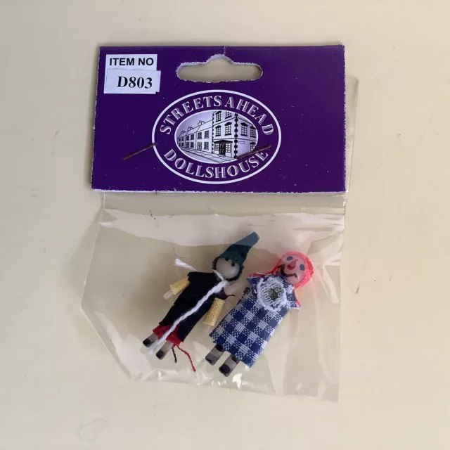 1:12 Scale Dolls House Child’s Toy Doll x 2 (Unopened Packaging)