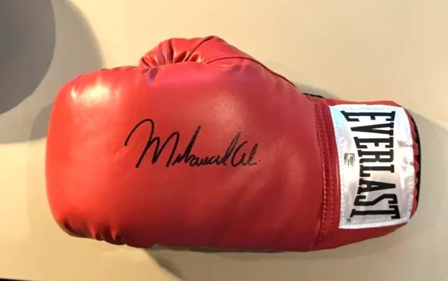 Muhammad Ali Signed Boxing Glove with COA