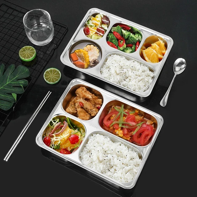 Hohe Qualität Essensteller Kantine Lunchbehälter Trennteller Esstablett