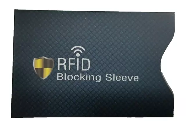 5 X RFID Blocking Sleeve NFC Anti Scan ID Credit Card Holder Case, Green