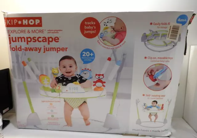 Skip Hop Foldable Jumper for Baby Ages 4m+, Explore & More Activity Jumper 2
