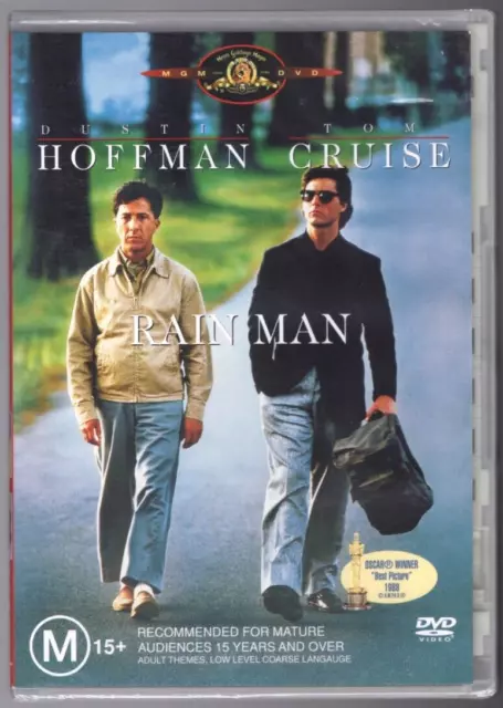 RAIN MAN DVD Melodrama Comedy Movie Dustin Hoffman & Tom Cruise Rated M15+  R4 $11.95 - PicClick AU