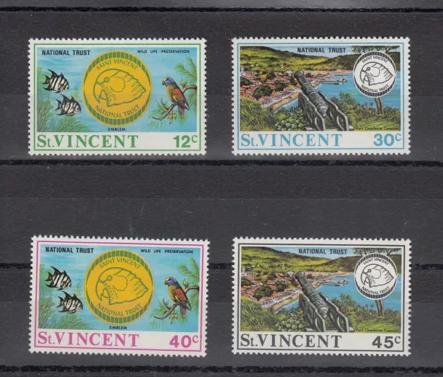 Timbre Stamp 4 Ile St Vincent Y&T#628-31 Faune Animal Neuf**/Mnh-Mint 1993 ~A64