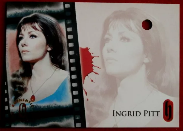Hammer Horror Series 1 - INGRID PITT - UNSIGNED VOIDED Autograph Card HA10-B1