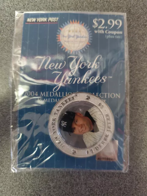 Derek Jeter New York Yankees 2004 Medallion Collection NY Post Promotion Coin