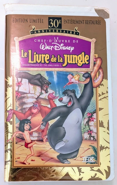 LE LIVRE DE la Jungle VHS - Edition limitee 30e Anniv - NTSC - French ...