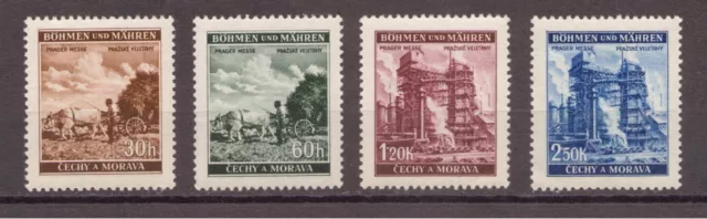 1941 Böhmen und Mähren Mi. 75-78   postfrisch - ungebr.  gestempelt ** / * / o