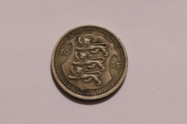Estonia 20 Senti 1935 Sharp Details B34 #Z7459