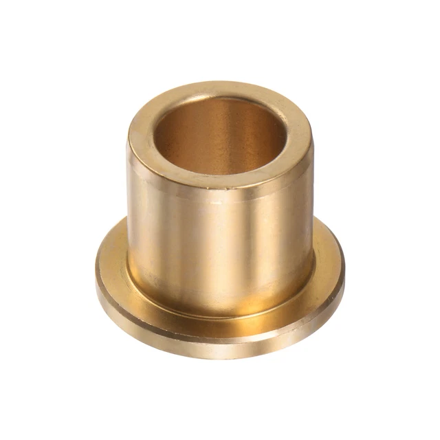 Flange Bearing Sleeve 13mm x 19mm x 20mm Bronze Self-Lubricating Bushings