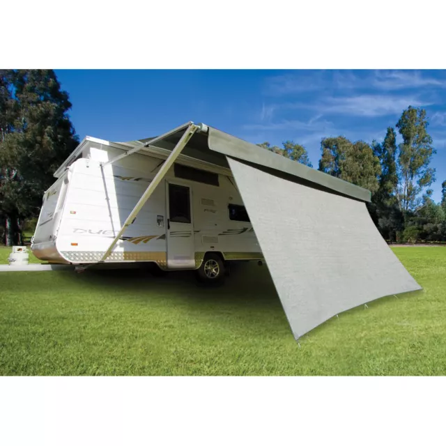 3.7m CGear Privacy Screen Sun Shade Suits 13ft Roll Out Caravan Awning Motorhome