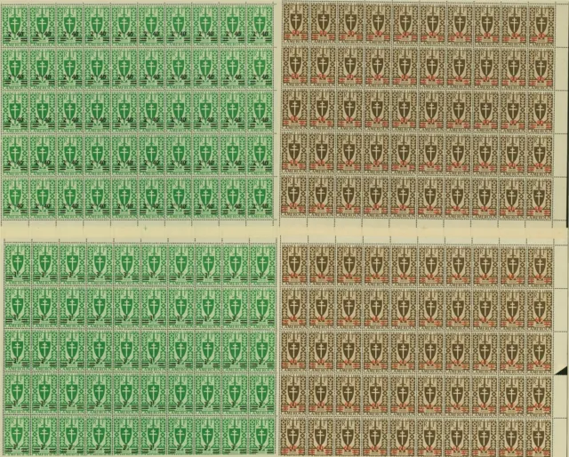 French Cameroun 1945- MNH stamps. Yvert Nr.: 266/273. Sheet of 50 (EB) AR1-01190 2