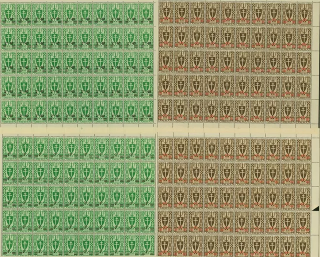 French Cameroun 1945- MNH stamps. Yvert Nr.: 266/273. Sheet of 50 (EB) AR1-01190 2