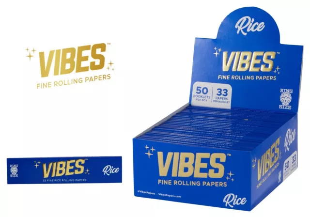 King Size Slim Rizla Rolling Papers Rice Vibes Rolling Paper Vibes Usa New