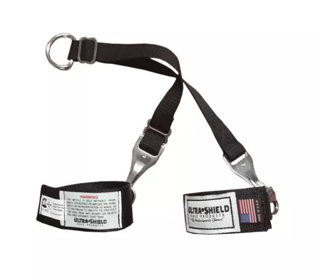Ultra Shield Junior Arm Restraints SFI 3.3 Safety Bracelets USA Certified Black